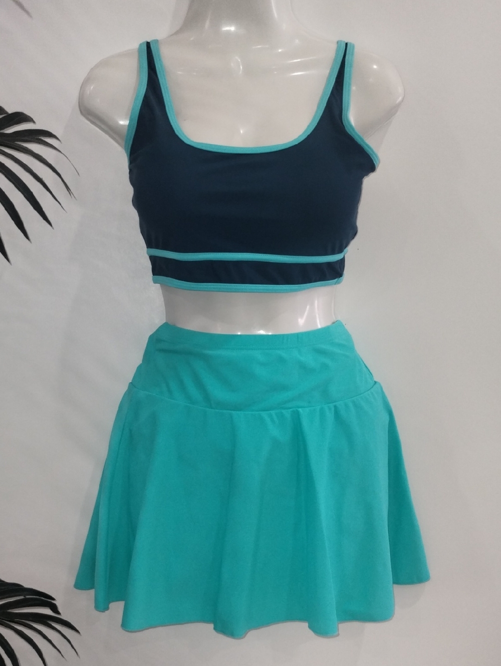 Teal Flared Skirt for Women - Stylish Swim/Active Skirt